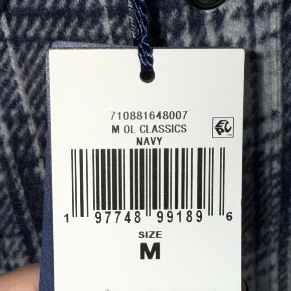 Polo Ralph Lauren Classic Fit Plaid Flannel Workshirt, Navy Medium $198 - Picture 9 of 12